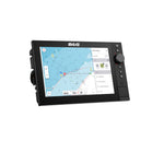 B&G Zeus SR 10 chartplotter showing an angled view of an electronic chart on white background.