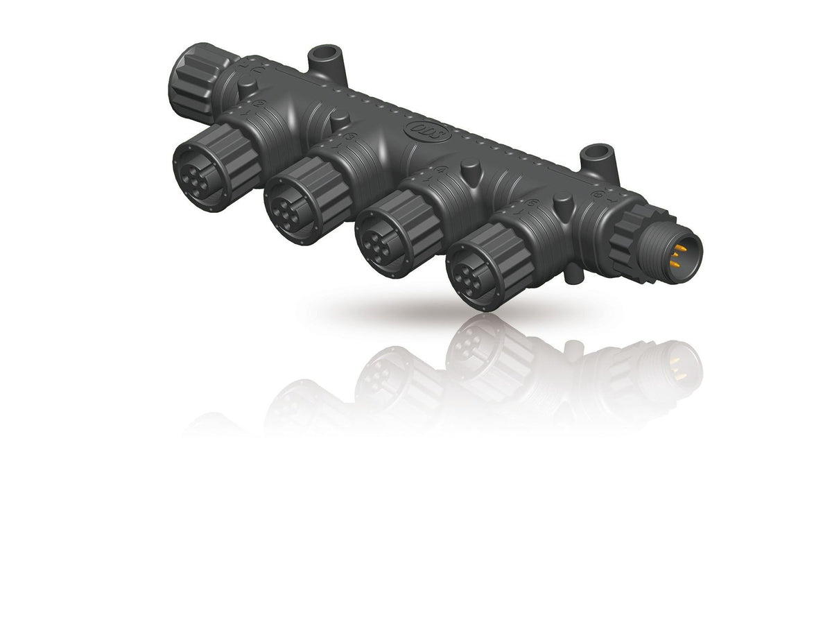 NMEA 2000 4-way connector tee on white background.